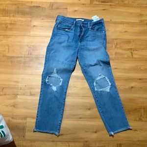 Levi’s high rise straight cut jeans